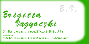 brigitta vagyoczki business card